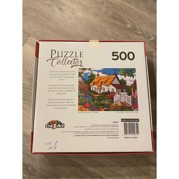 Lafayette Art: Flower Cottage 500 Piece Puzzle - Picture 3 of 4